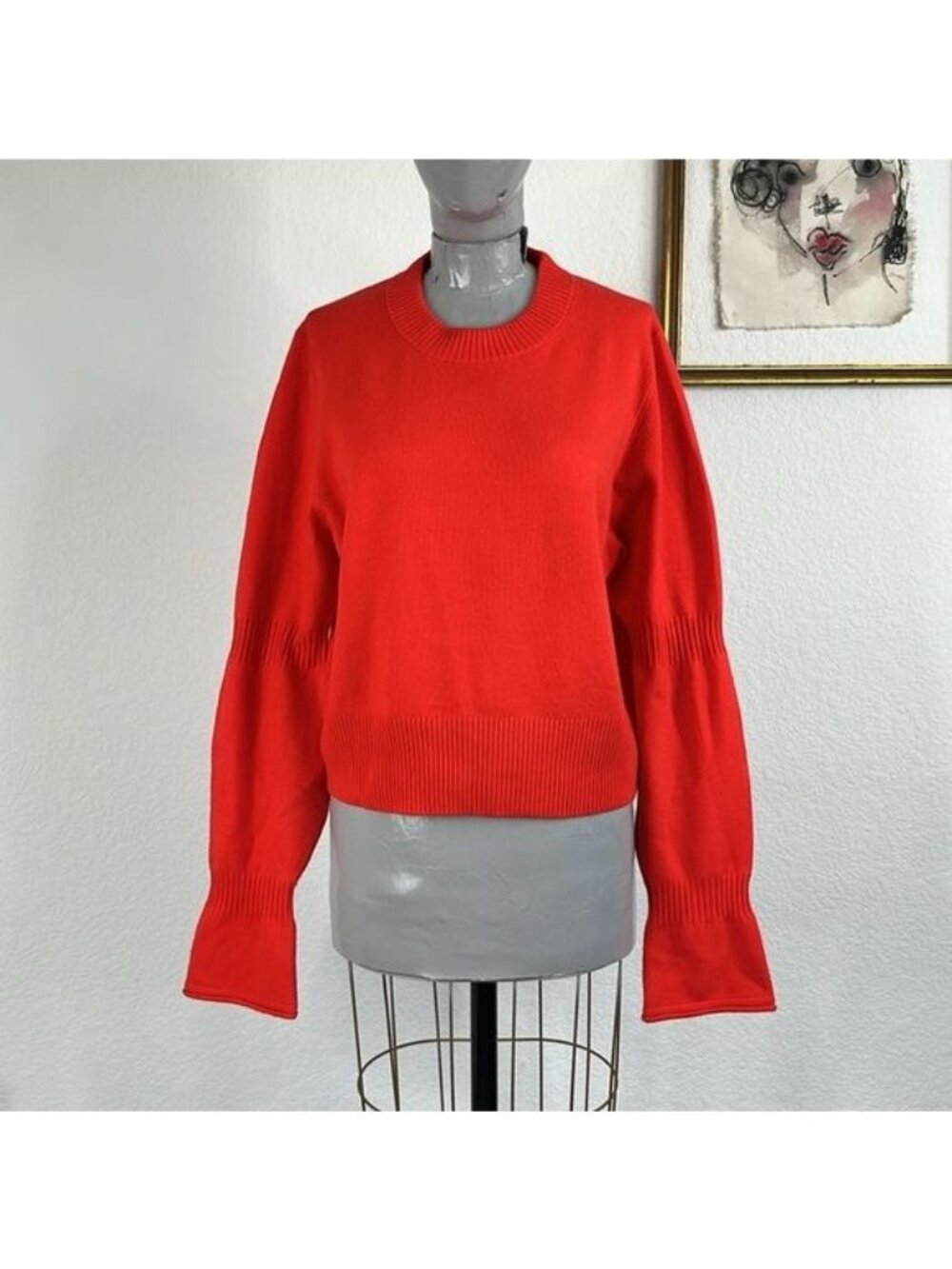 French Connection Babysoft Crewneck Gather Sweater